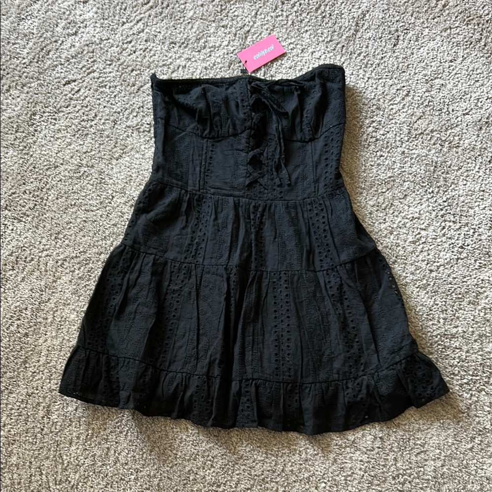 Black Strapless Dress